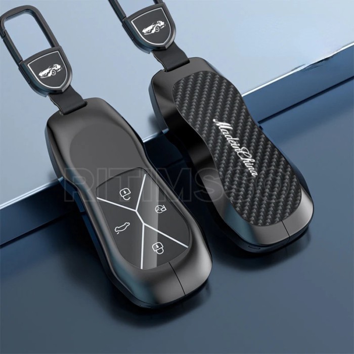 Alloy Car Key FOB Cover Case Protect Skin for Xpeng Xiaopeng P5 P7 G9 G3i Smart 4 Buttons Remote Ke