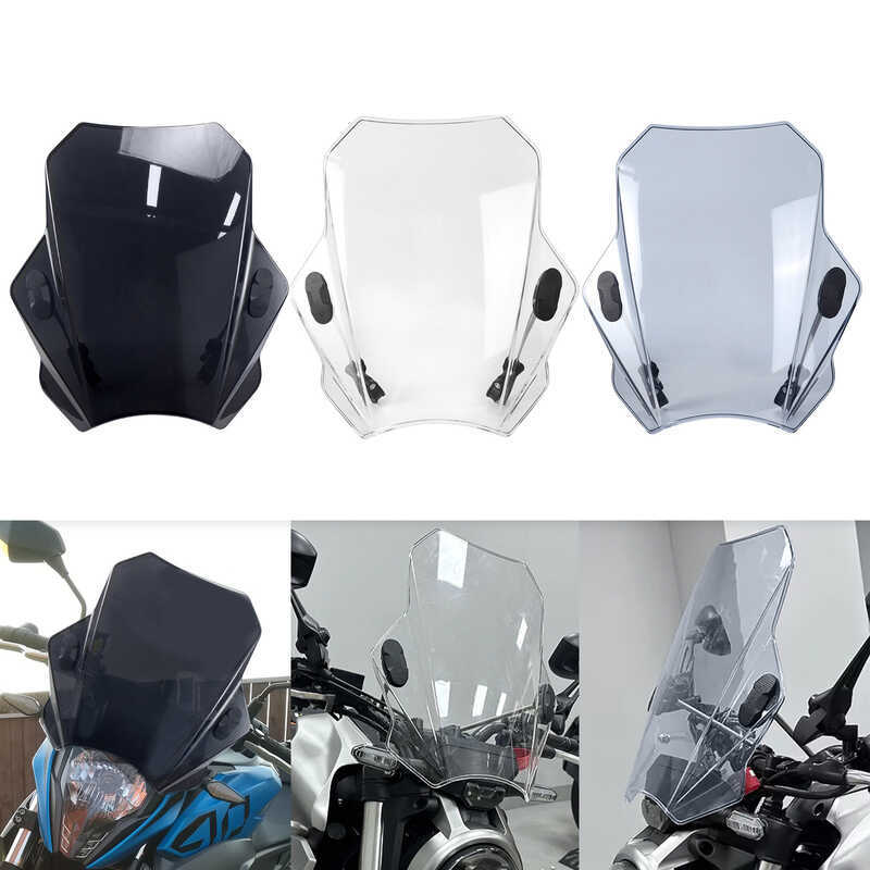 เหมาะสําหรับ Kawasaki Yamaha Honda Ducati Windshield Z9 Z10 MT-09 Street Car Windshield