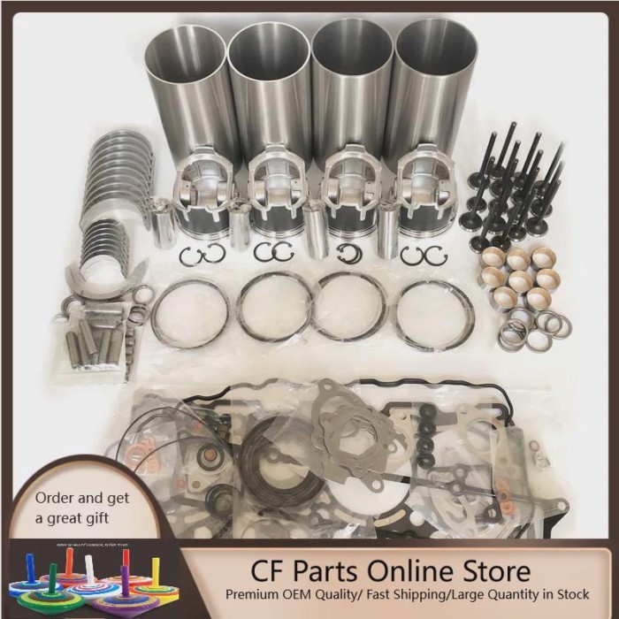 4TN84 4TN84T 4TN84L Engine Overhaul Rebuild Kit For Yanmar B5 B6 B50 Excavator