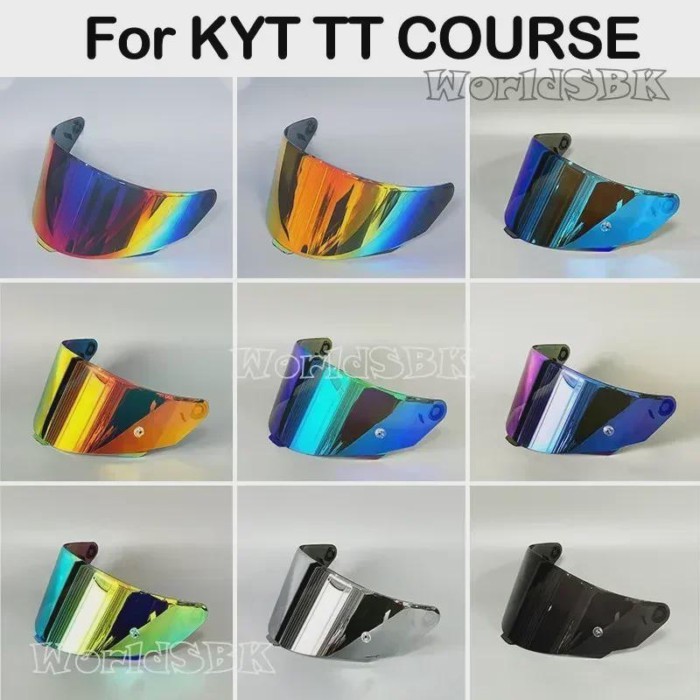 Motorcycle Helmet Visor for KYT TT COURSE Motorcycle Helmet Shield Windshield Sunscreen TTC Helmets