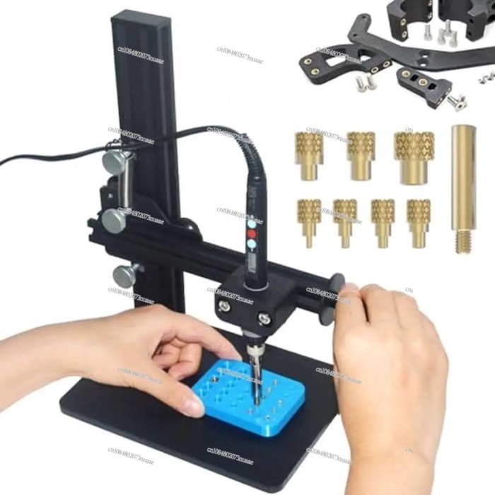 Vertical Heat Pressing Machine Set Brass Inserts 3D Printing Threaded Insert Tool