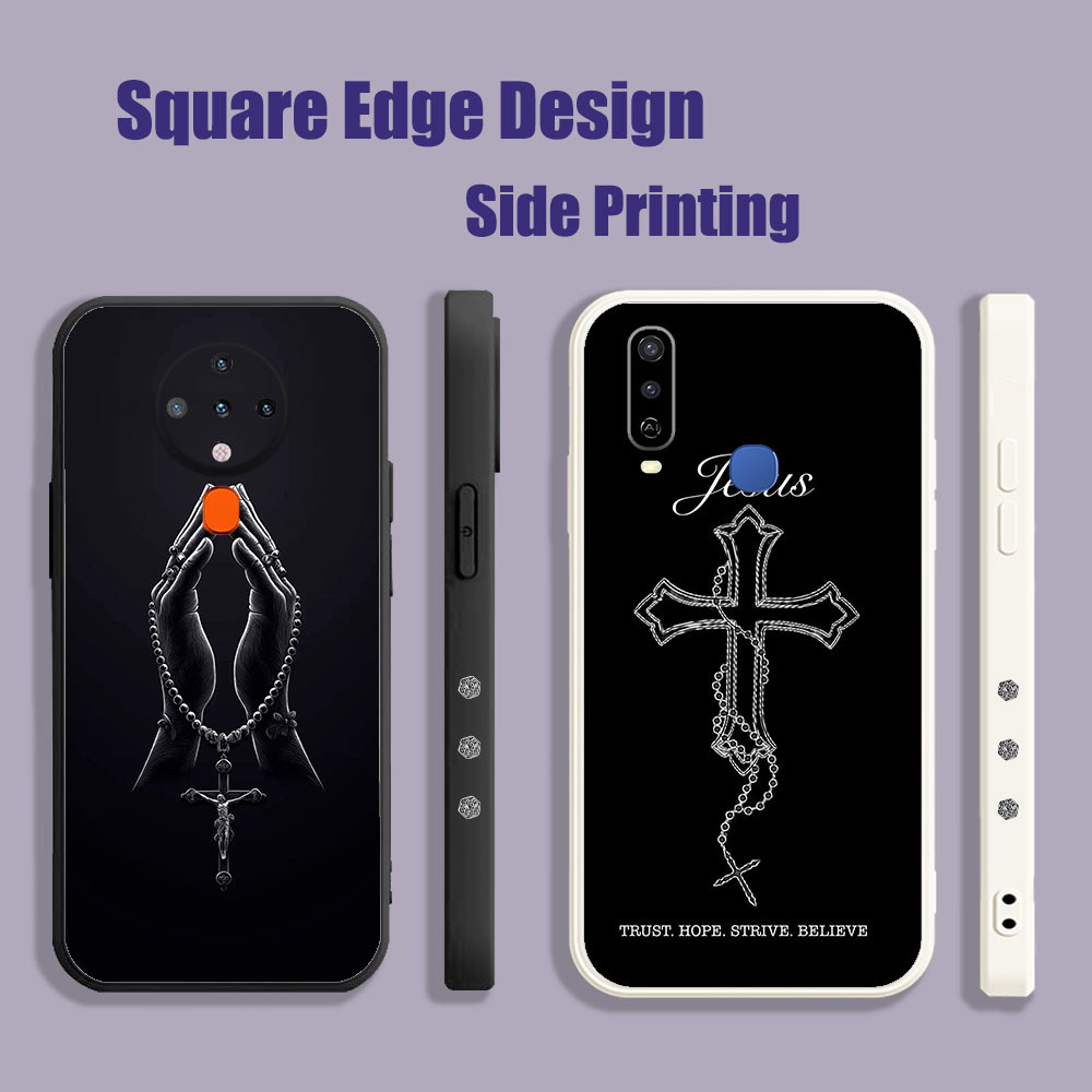 ปลอกสําหรับ OPPO A35 Reno 5K A16E A16K A94 Reno7 Reno7z Reno6 A55 A74 Bible JESUS พระเจ้าความงาม HBX