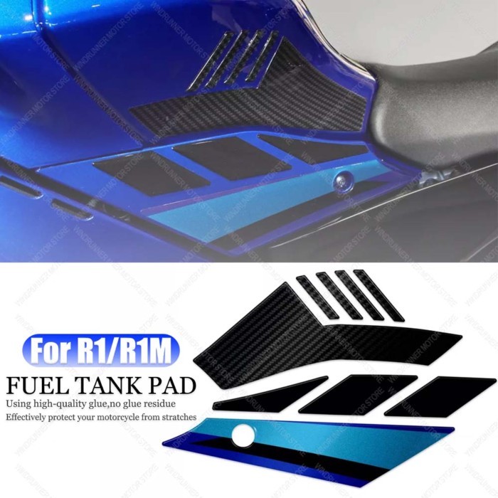 For Yamaha R1 R1M r1 r1m Motorcycle Accessories Sticker 3D Tank pad Fuel Protector Cover