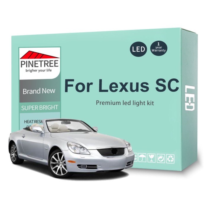 Led Interior Light Kit For Lexus SC 300 400 430 SC300 SC400 SC430 1991-2010 LED Bubls Canbus