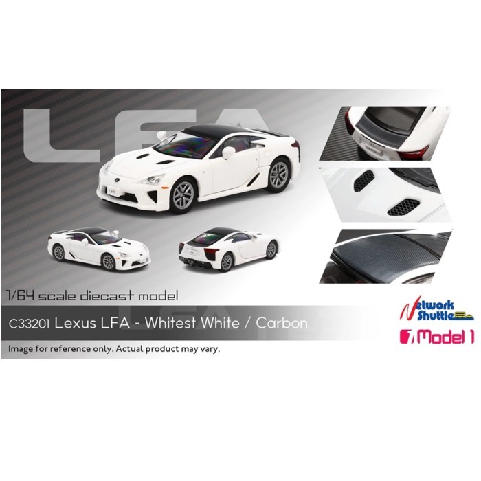 1/64 ญี่ปุ่นSupercar Lexus Lexus LFAสีขาวจําลองรถรุ่นเครื่องประดับออกจากพิมพ์รถรุ่น