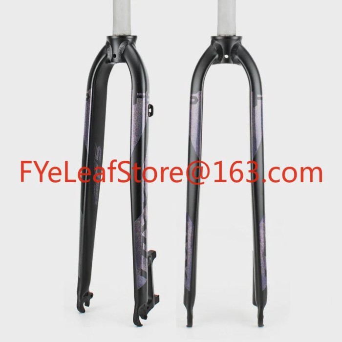 Aluminum Alloy Suspension Disc Brake Threadless Bike Forks 26 27 5 29er Rigid Mtb Fork