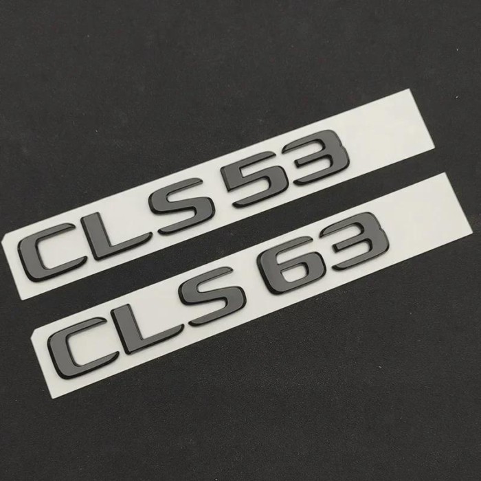 Car Trunk Sticker 3D ABS Glossy Black Chrome CLS53 CLS63 For Mercedes CLS 53 63 AMG W218 W219  Embl