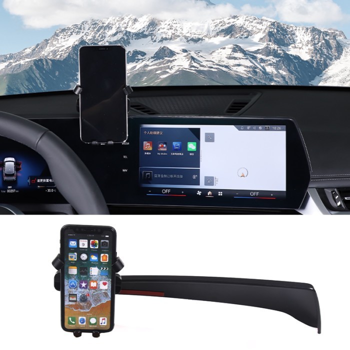 For BMW X1 U11 2023-2024 Car Mobile Phone Holder Central Control Display Screen Mount GPS Navigatio
