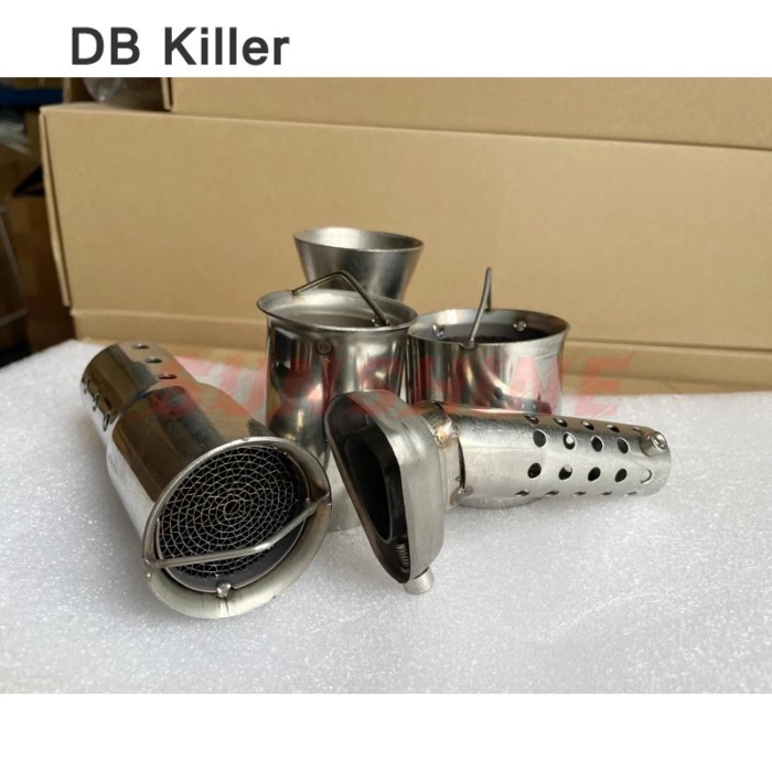 51mm 60mm Universal Exhaust Motorcycle DB Killer Catalyst Motorcross Pipe Muffler Silencer Noise So