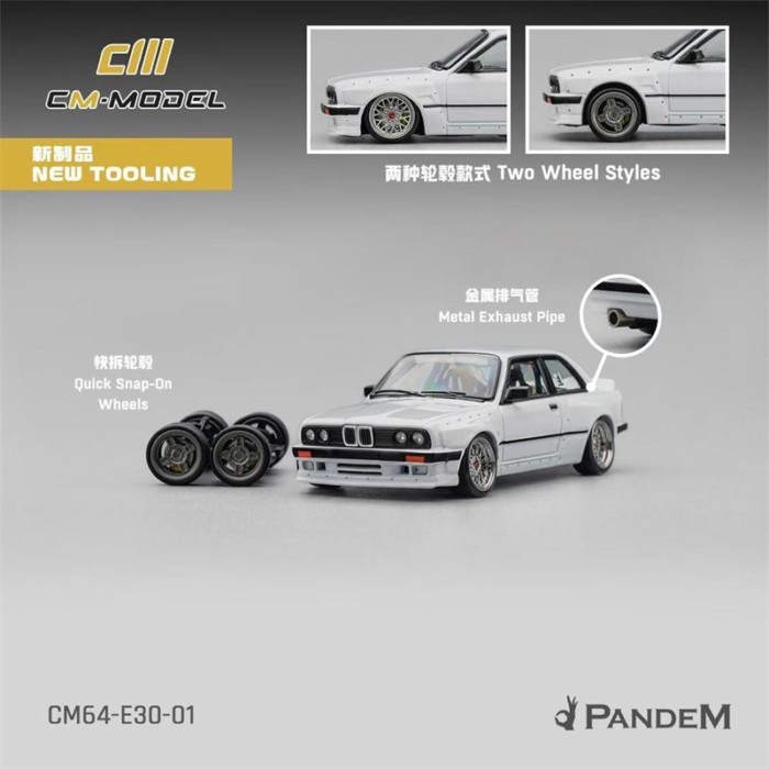 CM 1: 64 BMW BMW M3 E30 Rocket Rabbit PANDEM โมเดลรถอัลลอย