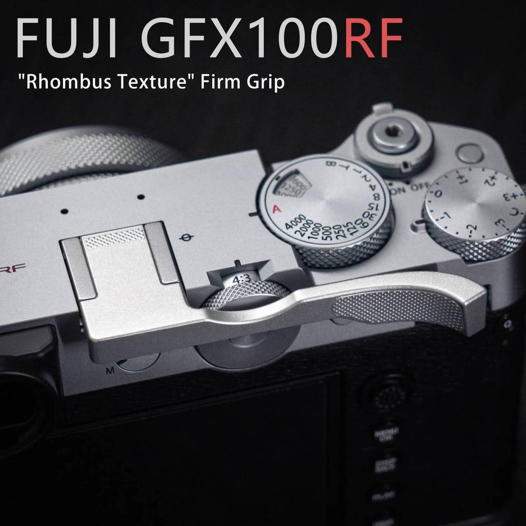 อลูมิเนียมโลหะรองเท้าร้อน Thumb-Up Hotshoe Thumb Up Grip สําหรับ Fujifilm gfx100rf Fuji GFX100RF กล้