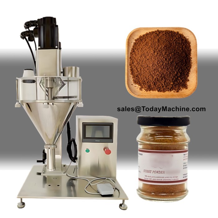 Dry Seasoning Protein Flour Spices Milk Powder Auger Dosing Filling Machine