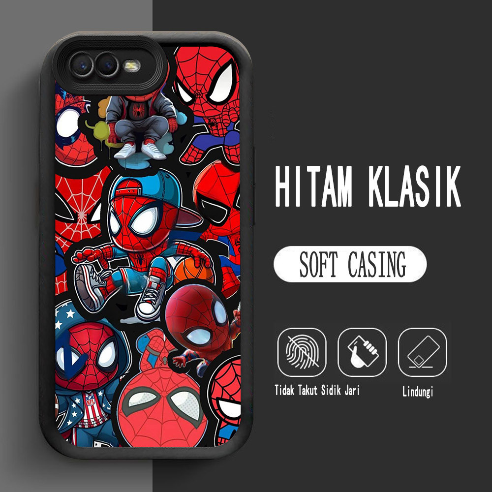 Y-6 เคสซิลิโคน Spider-Man สําหรับ OPPO A37 A3S A1K A39 A83 A12E Case