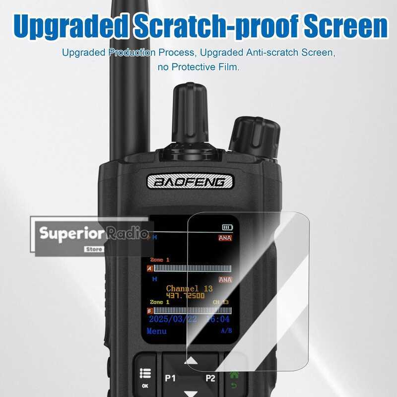 ▥  Dm-32 Walkie Talkie พร้อมคลิปหนีบเข็มขัด Hoster DMR วิทยุดิจิตอล GPS APRS Mode Analog