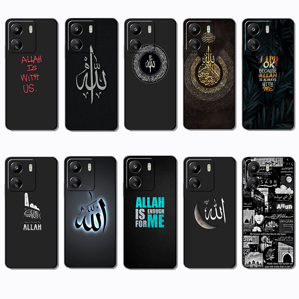สําหรับ Xiaomi Redmi Note 14 Pro Plus Poco F7 X7 Pro VS10 allah Slim Black Border TPU Soft Case | โท