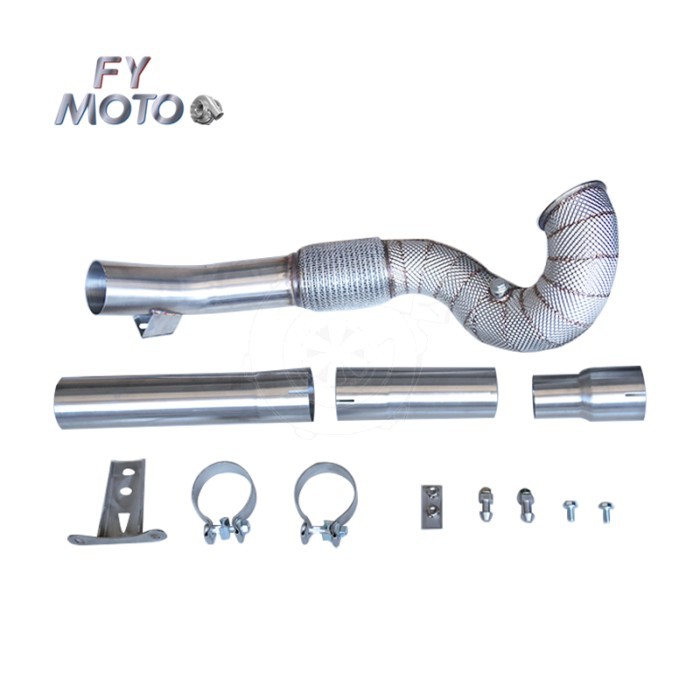 For Golf MK7 MK7.5 GTl/ Seat Leon Cupra 5F/RS 5E TFSI/A3 1.8T 2.0T Downpipe, 3.5 INCH 13+ fit LHD&R