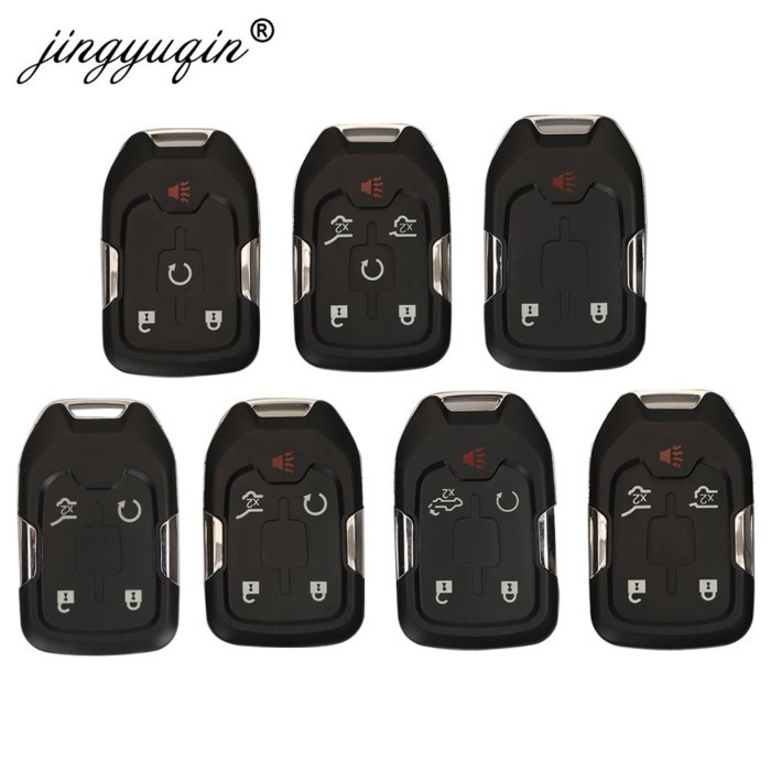 jingyuqin Smart Keyless Fob Shell for Chevrolet Tahoe Silverado Suburban Tahoe GMC Sierra Acadia Te