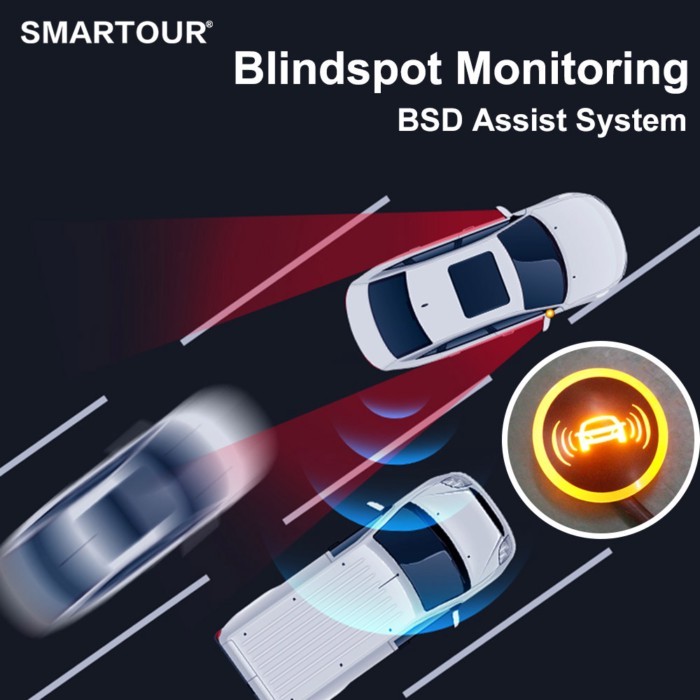 Universal 24Ghz Millimeter Wave Radar BSD Blind Spot Detection System Change Lane Safer BSM Blind S
