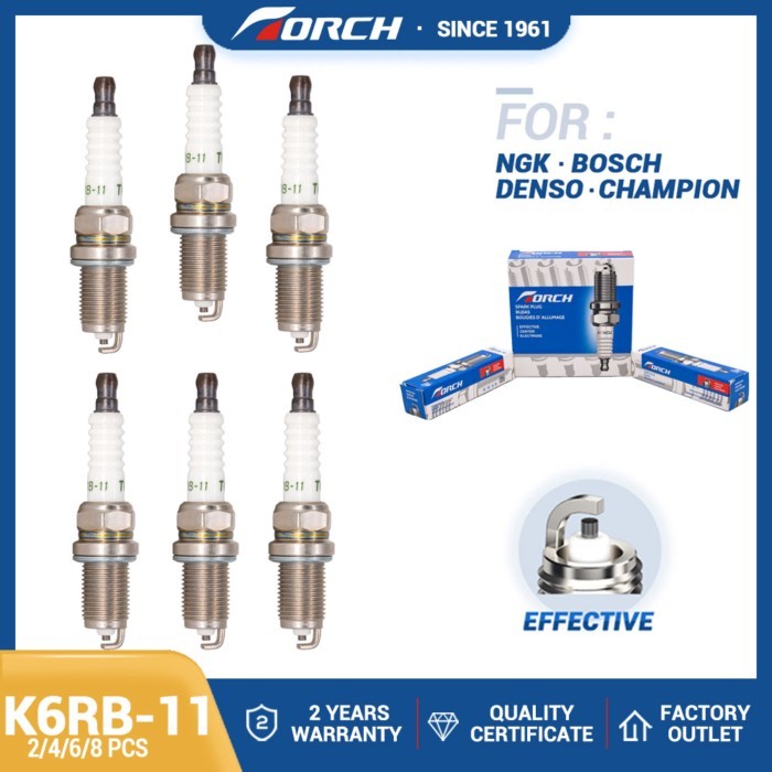 Ignition System Candles Torch K6RB-11 Replcae for ZFR6K-11 9807B-5617P Spark Plug for Accord Civic