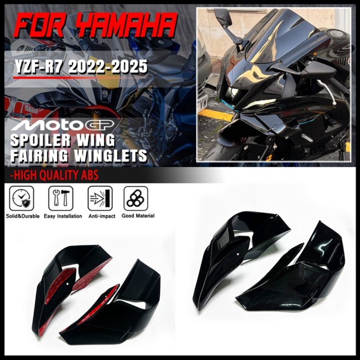 FOR YAMAHA YZF-R7 2022 2023 2024 2025 Motorcycle Accessories Fairing Side R7 Winglet Aerodynamic Wi