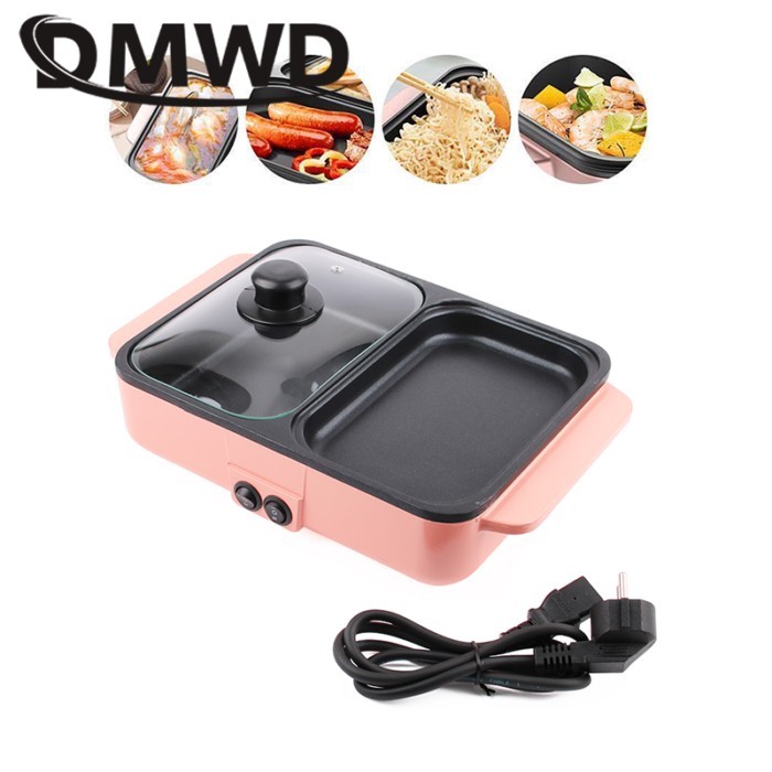 Multifunction Electric Cooker Hotpot Barbecue Grill Griddle Egg Omelette Frying Pan Stove Crepe Ove