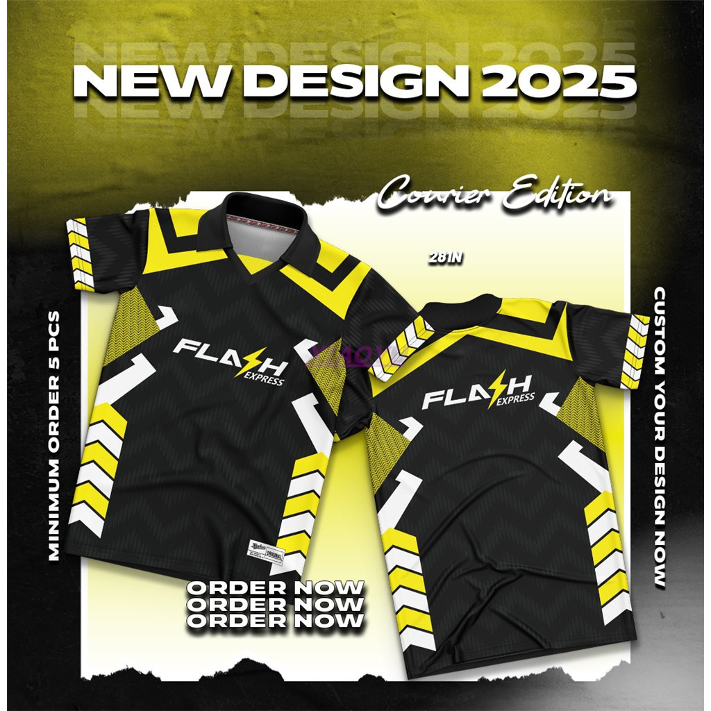 พารามา!! | Express Jersey พิมพ์เต็ม Cool J&t Package Courier Driver Clothes4