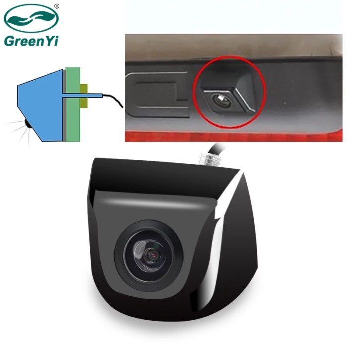 GreenYi Vehicle Rear View Camera Metal Body Car Reverse Camera Auto Parking Backup Camera