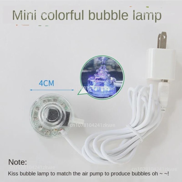 Fish Tank Light Bubble Colorful Color Changing Waterproof Diving Slow Flash Aerating Bubble Strip D
