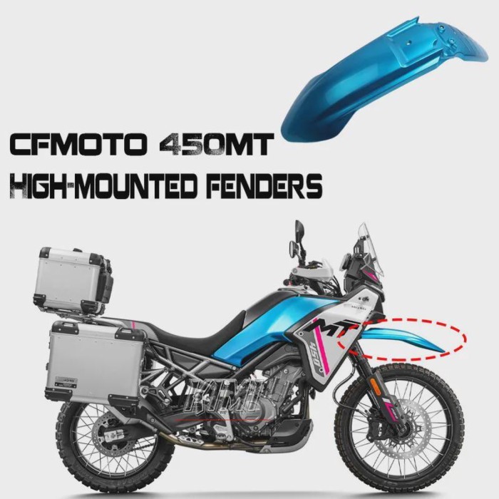 Motorcycle Parts Front High Fender For CFMOTO 450MT CF450MT CF400-8 CF4408A CF MOTO MT450 400-8 400