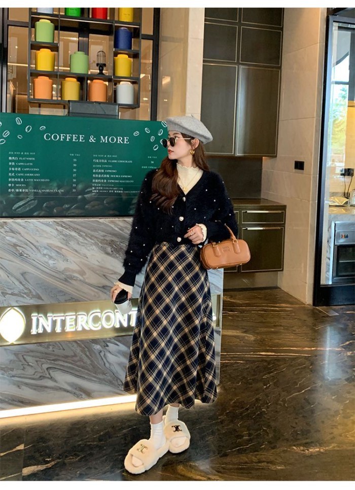 เสื้อกันหนาวสีขาวยกระดับดีไซน์ใหม่ แบบครึ่งคอเต่านุ่มสบาย สำหรับผู้หญิง - รูปที่ 7