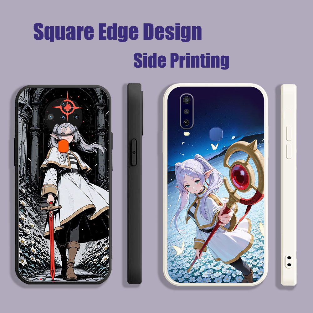 เคสสําหรับ iPhone X XS MAX XR 13 Pro 7 8 Plus Frieren Beyond Journeys End DJW26 เคสโทรศัพท์ขอบสี่เหล