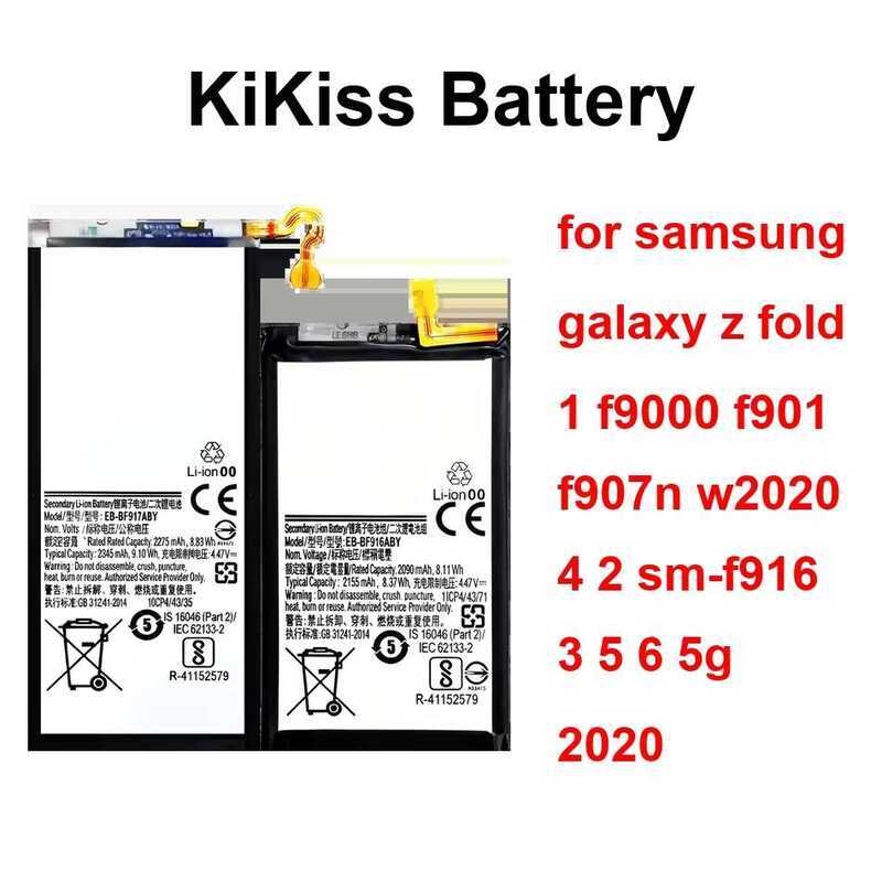 For Samsung Galaxy Z Fold 1 F9000 F901 F907n W2020 4 2 SM-F916 3 5 6 5G 2020 EB-BF926ABY EB-BF917ABY