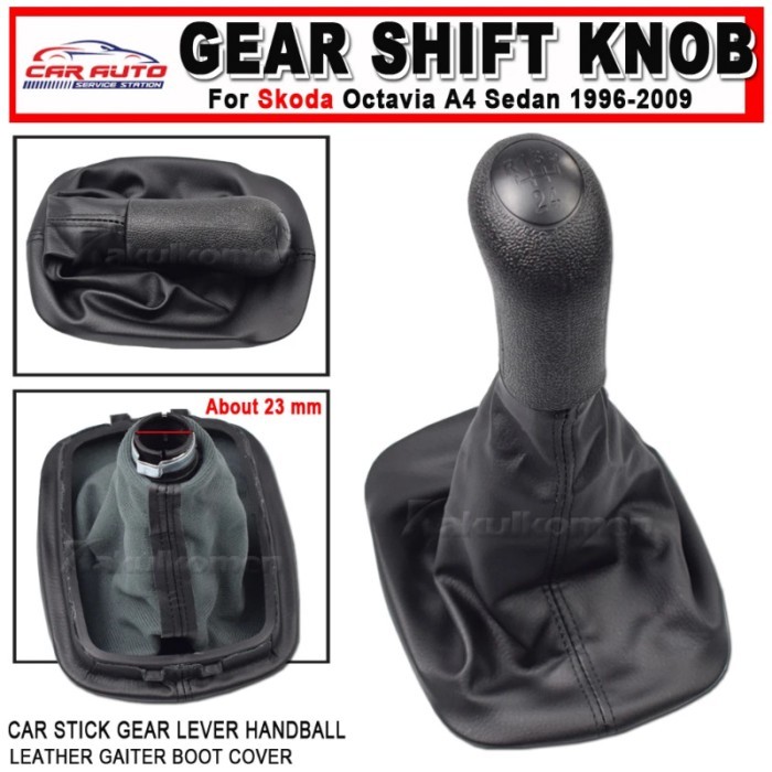 Car Change Gear Shift Knob Lever Change Gearbox Shifter Cover For Skoda Octavia 1 A4 Sedan 97-2011