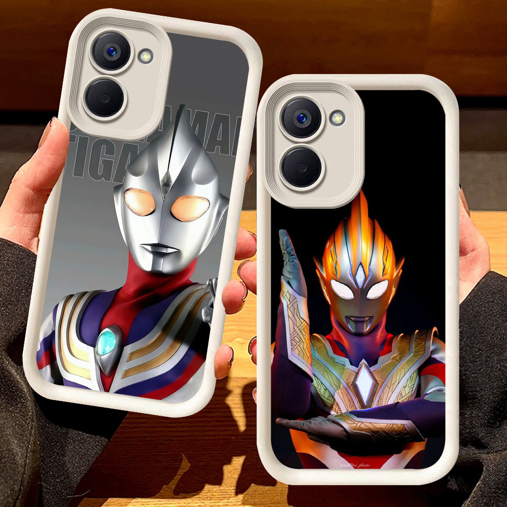 G-57 Ultraman Casing สําหรับ VIVO Y03 Y27s Y18 Y36 Y18i Y03t Y27 5G สีดําและสีขาว