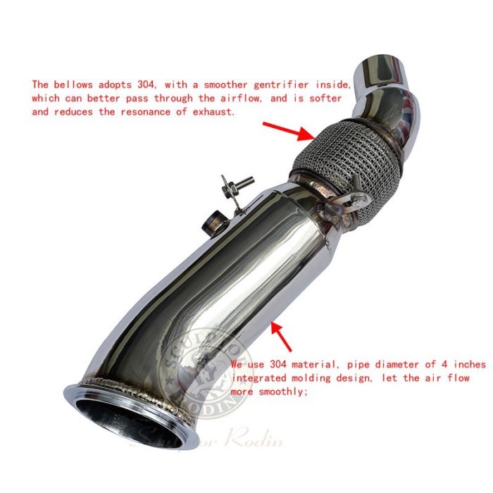 Catless Downpipe For BMW 228i 228ix/11-16 320i 320ix 328i 328ix/13-16 428i N20 12-16