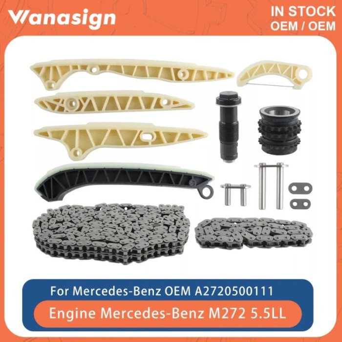 Engine Timing Chain Kit Fit 5.5 L For Mercedes-Benz E230 E500 C350 E350 S350 ML350 S400L ML350 272