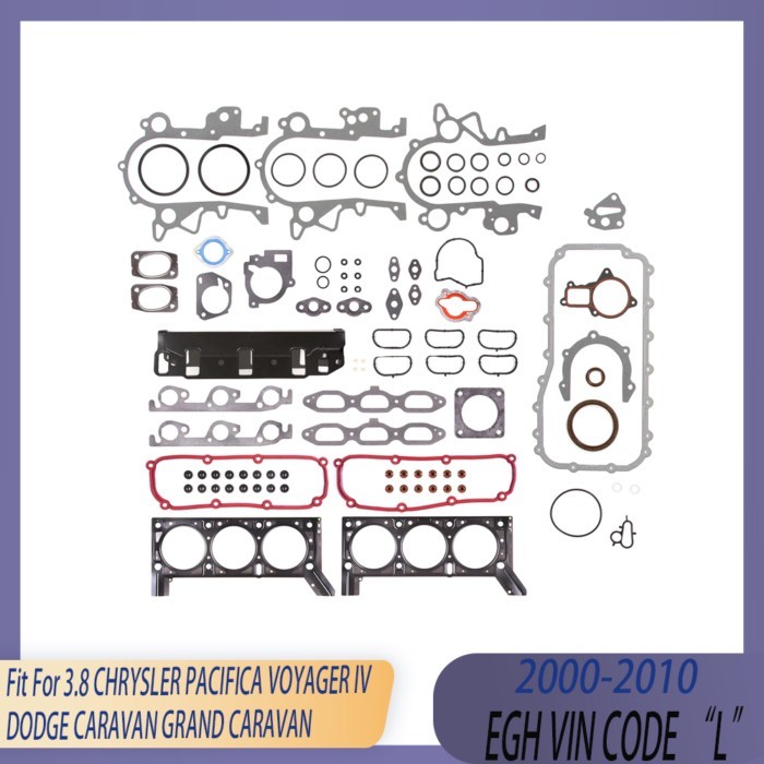 Engine Parts Cylinder Head Full Gasket Set Fit 3.8 L EGH 00-10 Gas For CHRYSLER PACIFICA VOYAGER IV