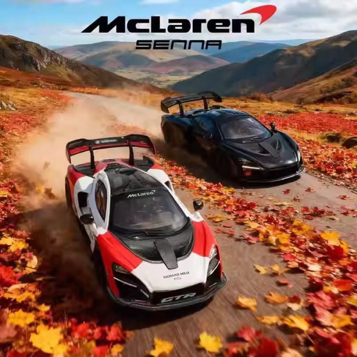 MSDI 1: 64 McLencerner GTR รถโมเดล Senna 765LT จําลองรถสปอร์ตขนาดเล็กออกจากรุ่นพิมพ์
