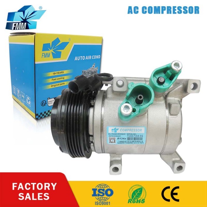 Air Conditioning AC Compressor for HYUNDAI I10 2014-2016 2018 2019 97701-B4000 F500QQDWA-04 F500QQD
