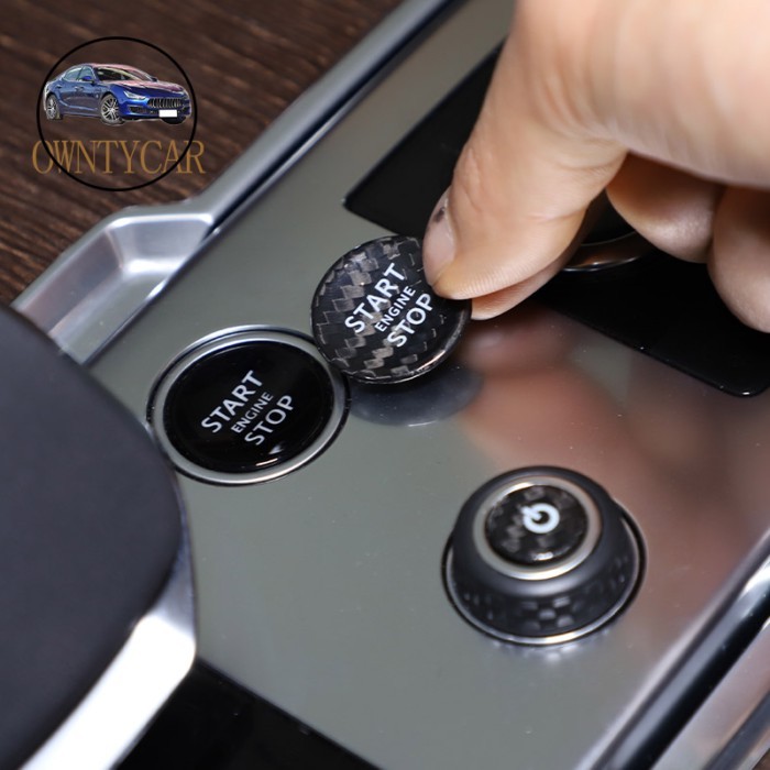 For Range Rover Vogue L460 For Range Rover Sport 2023 2024 Real Carbon Fiber Car Start Stop Button