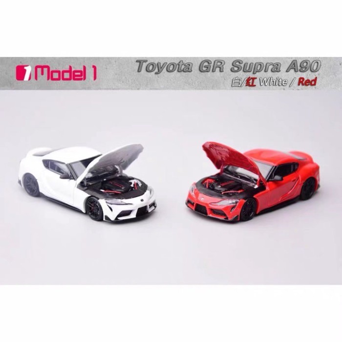 Ready Stock Model 1 One 1: 64 Toyota Toyota GR Supra A90 Supra Mk5 โมเดลรถโลหะผสมเปิดฝาครอบ
