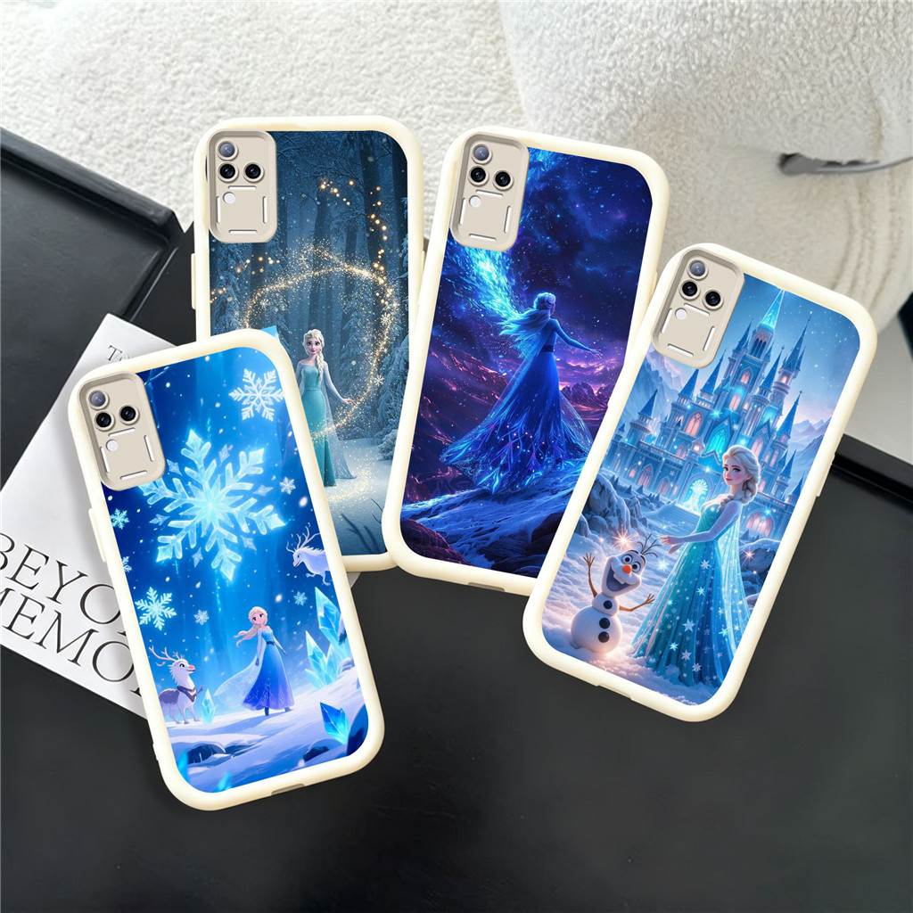 WA3 Frozen Elsa สําหรับ Hp ชุบ VIVO Y91 Y81s Y93 Y95 Y75 Y81 Y91C Y53s Y66 Y56 5G วัสดุ TPU