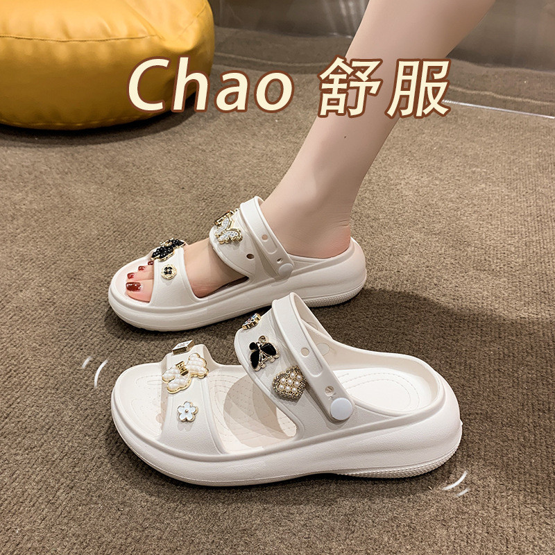 รองเท้าแตะน่ารัก Gummy Bear Hole เหมาะสำหรับนักเรียนและใส่ในโอกาสต่างๆ