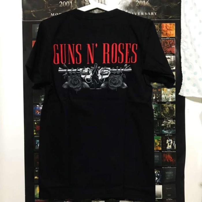 [เวอร์ชั่นไทย] Guns N Roses Guns N Roses เสื้อยืดแขนสั้นไทยนําเข้า Rock B-2