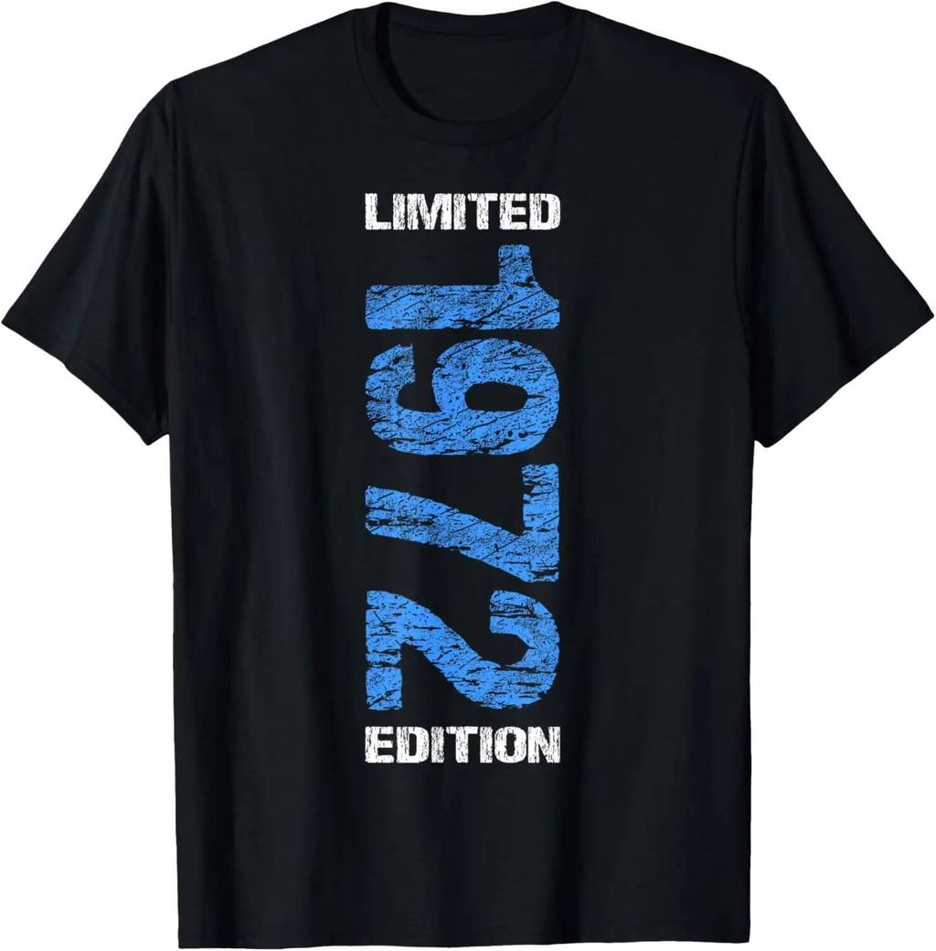 1972 Limited Edition 53th Birthday Born 1972 Unisex คอแขนสั้นเสื้อยืดสบายๆส่วนบุคคลเสื้อผ้า Camisas 