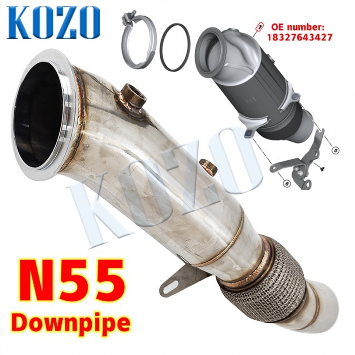 Turbo Downpipe kit For BMW N55 X5 F15 35ix X6 F16  3.0T