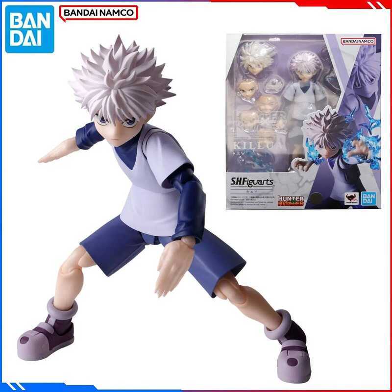 Genuine Bandai Original HUNTER HUNTER Figure Model Kits S.H.Figuarts 1/12 Anime Figures Killua Zold