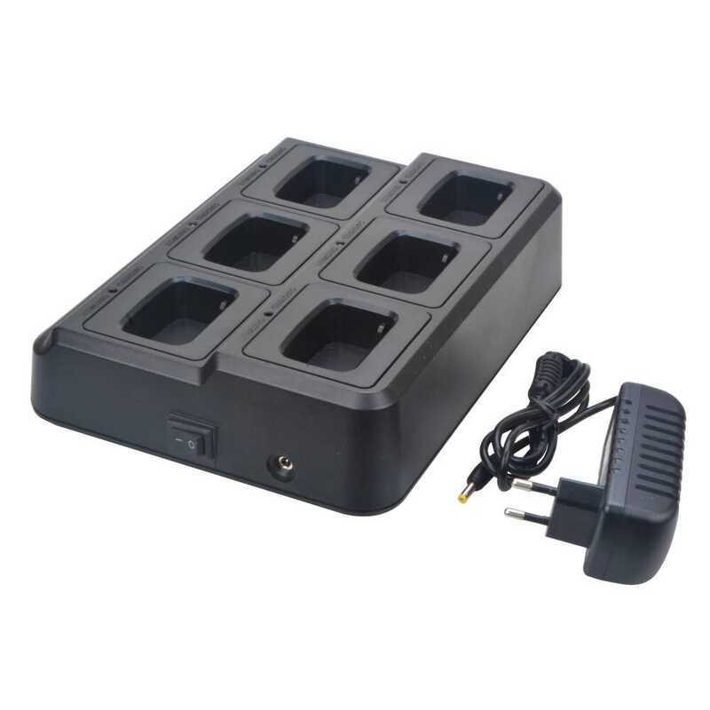 ▥  Bf-888S Bf-888H Bf-88E Bf-777S Bf-666S Walkie Talkie 6-Pocket Multi-Unit Charger 110-