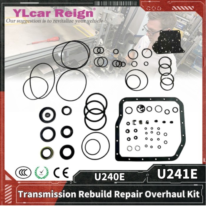 U240E U241E 4-Speed Automatic Transmission Gearbox Rebuild Repair Overhaul Kit Seals Gasket Fit O-r