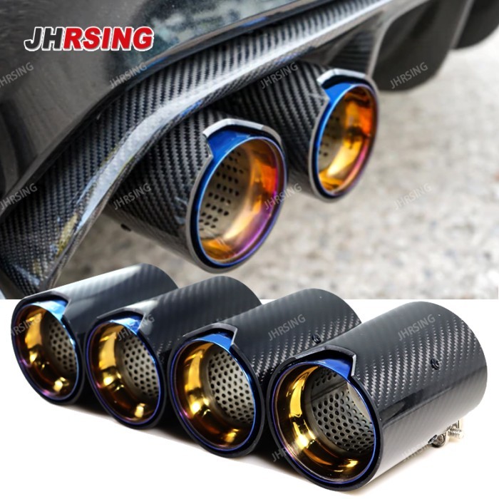 1PC Carbon Fiber Exhaust Tip for Car Decoration BMW M2 M3 M4 M135i M235i M140i M240i M335i M340i M4